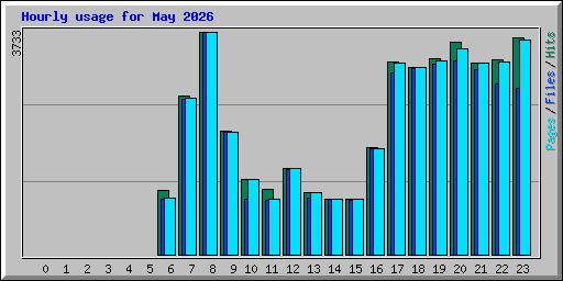 Hourly usage for May 2026