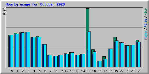 Hourly usage for October 2026